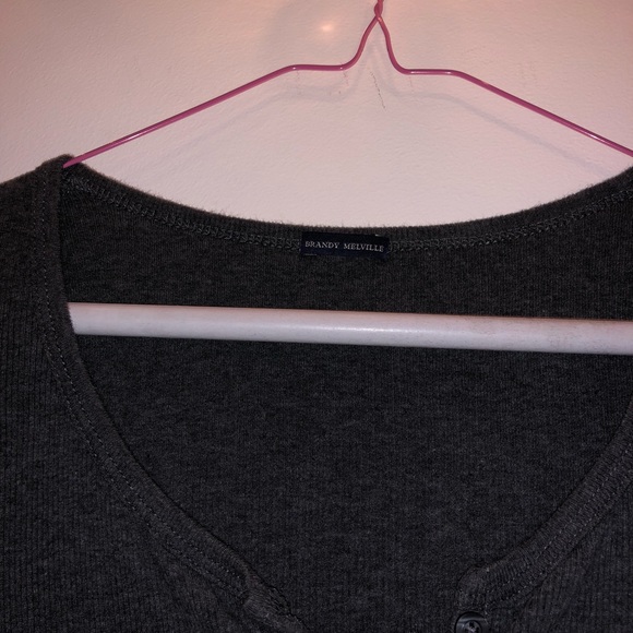 brandy melville gray tee! - Picture 3 of 4